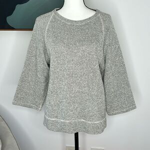 Eileen Fisher, comfy, boxy sweatshirt, extra small